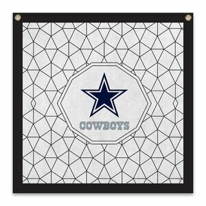 NFL Color Me Felt 23 x 23 inch Brass Grommet Banner Featuring Dallas Cowboys